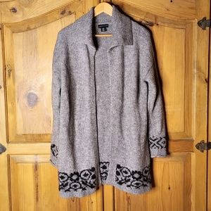 ADRIENNE VITTADINI Wool/Alpaca Cardigan Sweater sz S...